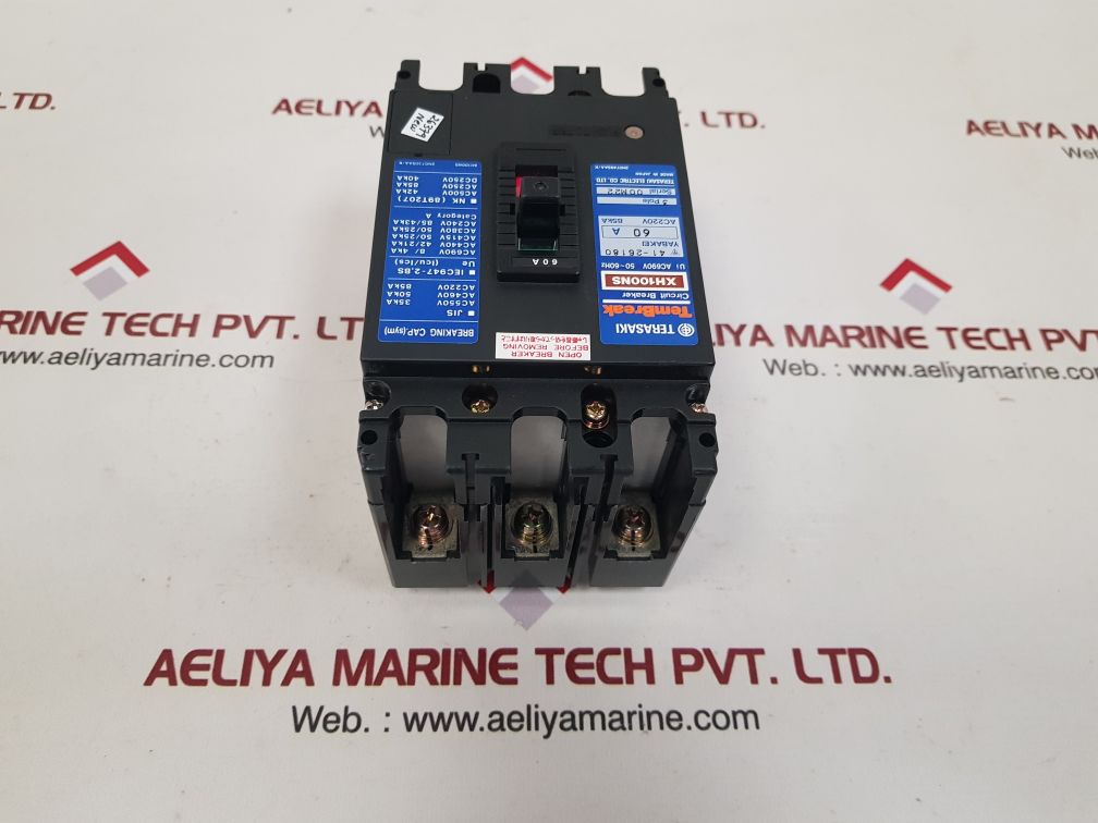 Terasaki electric xh100ns circuit breaker 60a