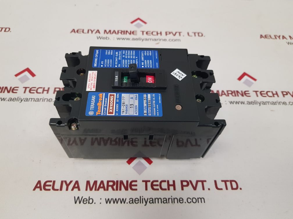 Terasaki xh100ns circuit breaker 15a