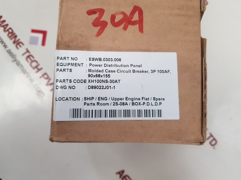 Terasaki electric xh100ns tembreak circuit breaker 30 a