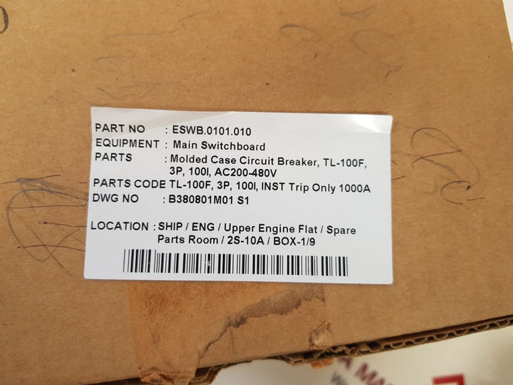 Terasaki tl-100f tembreak circuit breaker 100a