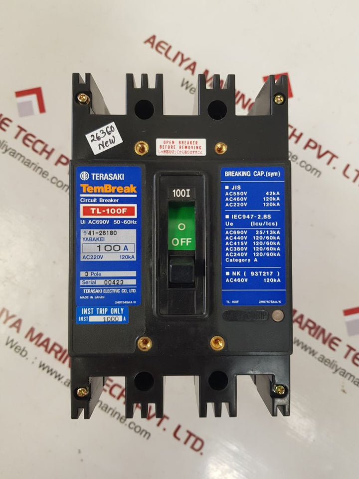 Terasaki tl-100f tembreak circuit breaker 100a