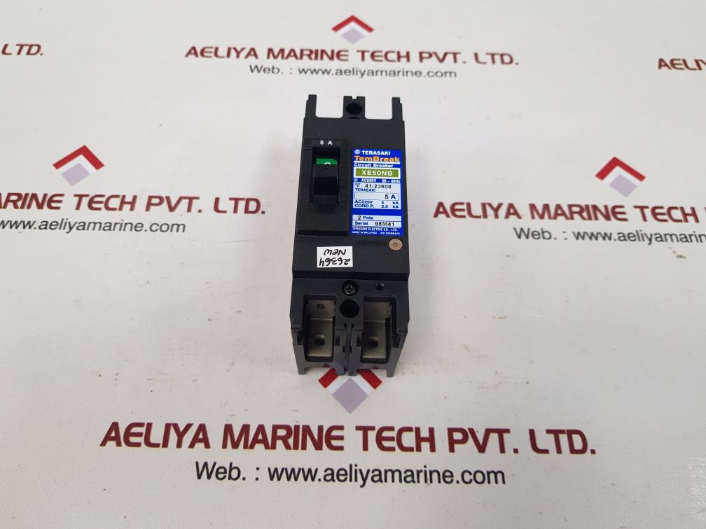 Terasaki xe50nb 2-pole circuit breaker 5a