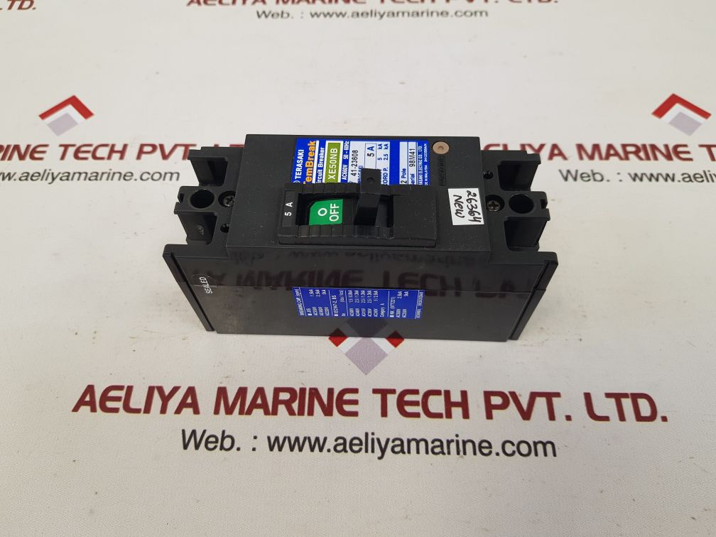Terasaki xe50nb 2-pole circuit breaker 5a