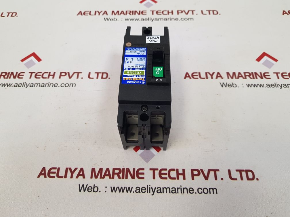 Terasaki xe50nb 2-pole circuit breaker 5a