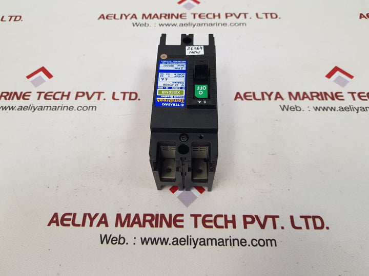 Terasaki xe50nb 2-pole circuit breaker 5a