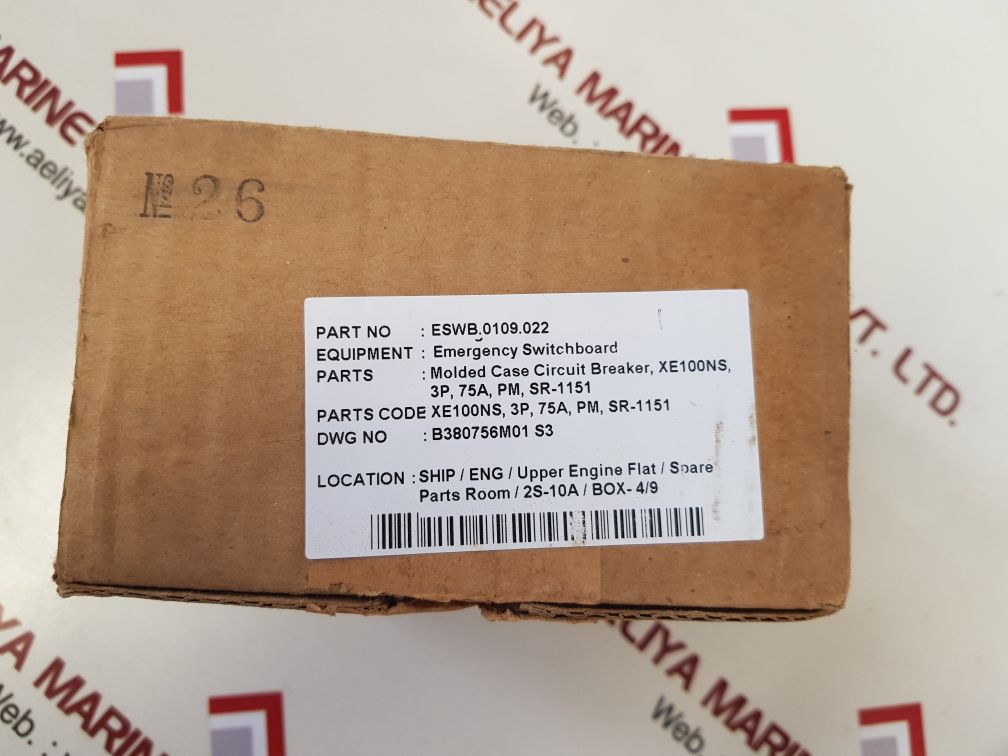 Terasaki xe100ns circuit breaker 75a