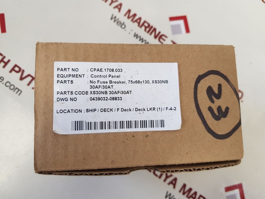 Terasaki xs30nb circuit breaker 30a