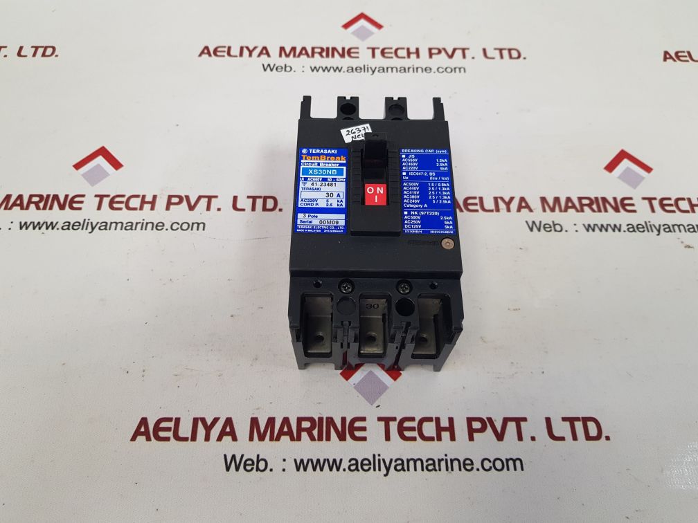 Terasaki xs30nb circuit breaker 30a