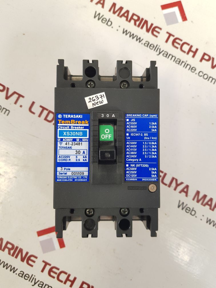 Terasaki xs30nb circuit breaker 30a