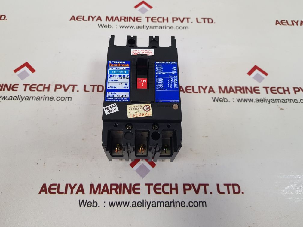 Terasaki xs50cb circuit breaker 15a