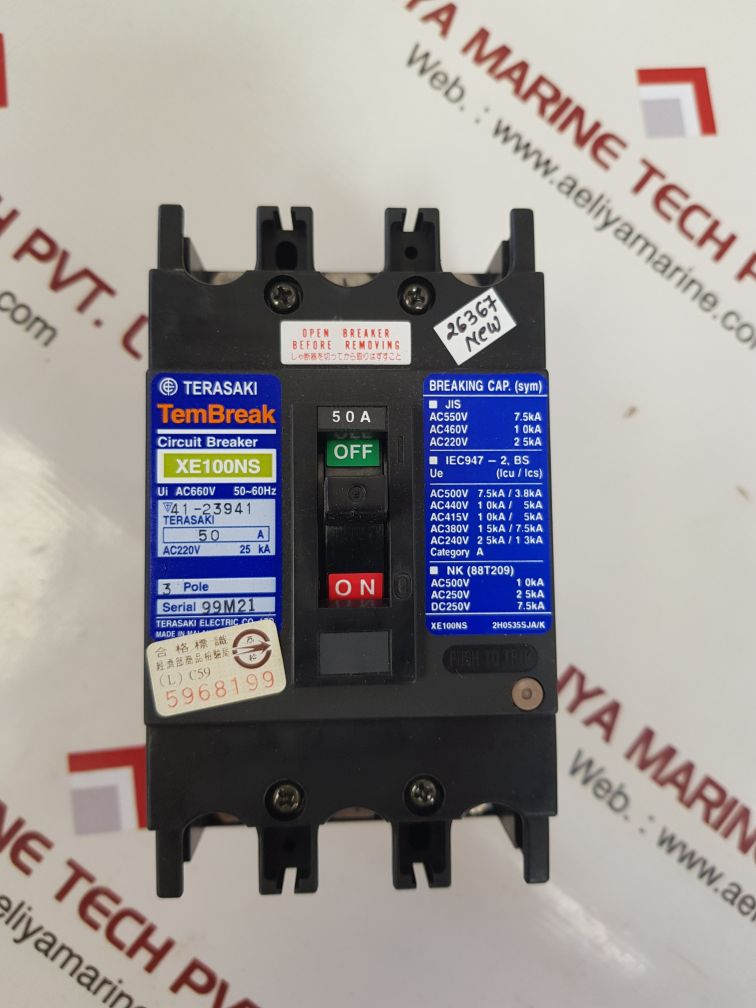 Terasaki xe100ns circuit breaker 50a