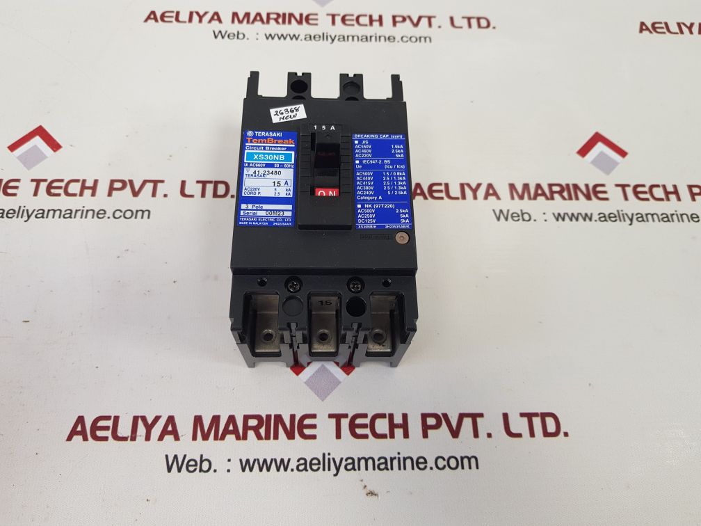 Terasaki xs30nb circuit breaker 15a