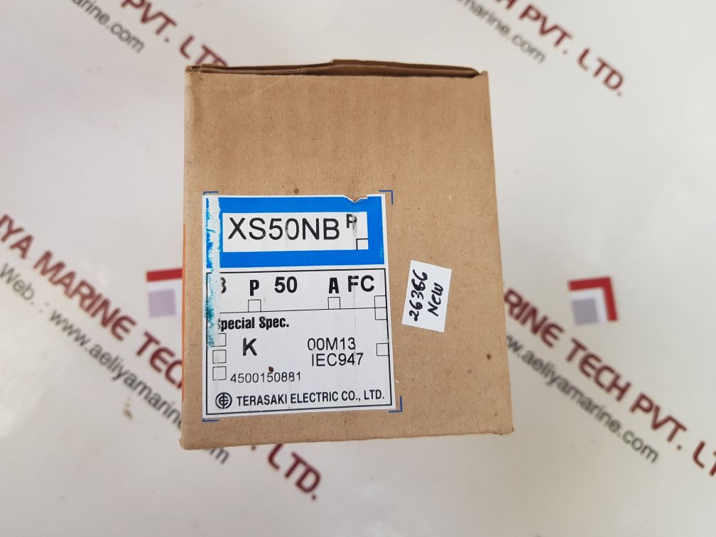Terasaki xs50nb 3-pole circuit breaker 50a
