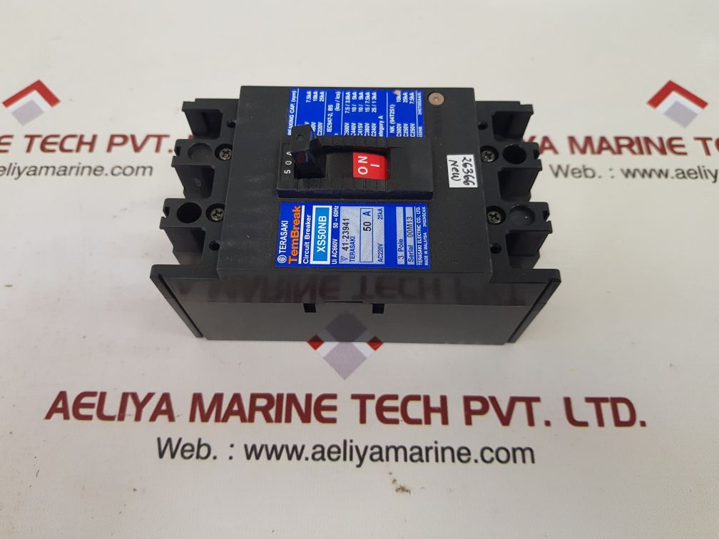 Terasaki xs50nb 3-pole circuit breaker 50a