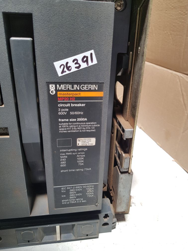 Merlin gerin masterpact mp20 h2 circuit breaker