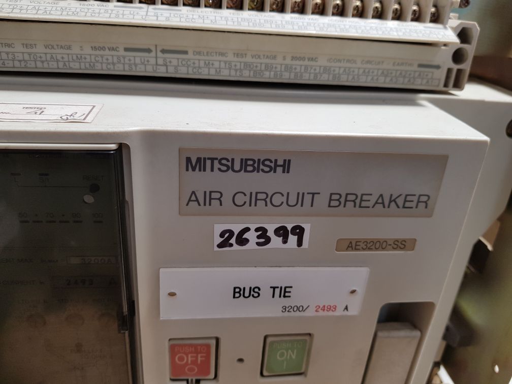 Mitsubishi ae3200-ss air circuit breaker