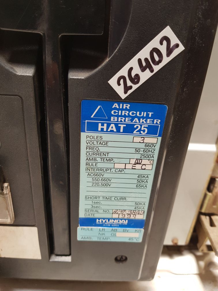Hyundai hat 25 air circuit breaker