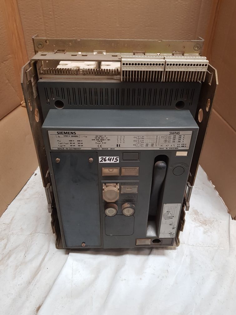 Siemens 3wn6371-0wa58-3ka3 circuit breaker 316121625