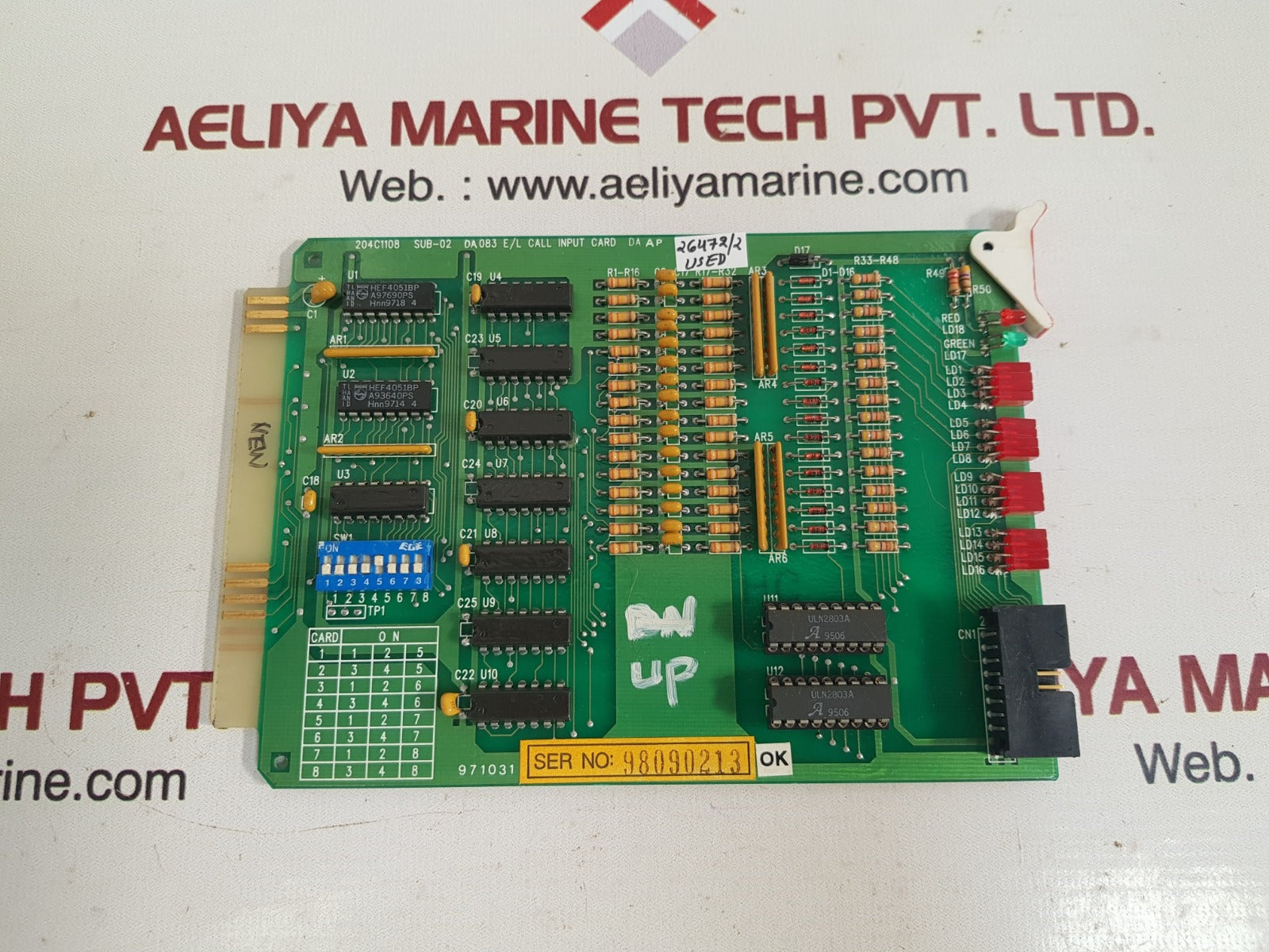 Hyundai sub-02 204c1108 e/l call input card