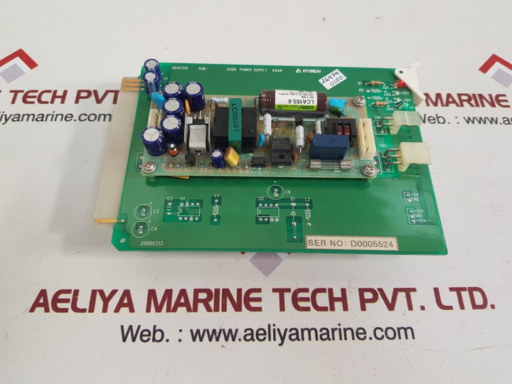 Hyundai 204c1114 sub-k069 power supply board 