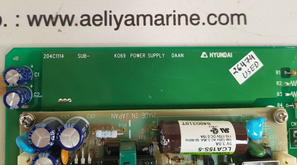Hyundai 204c1114 sub-k069 power supply board 
