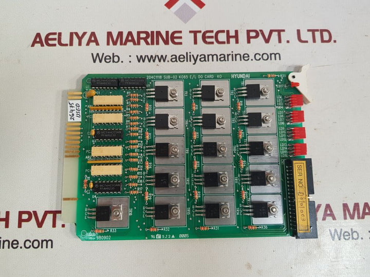 Hyundai 204c1118 e/l do card sub-02 k085