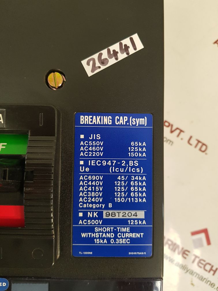 Terasaki tl-1200ne circuit breaker