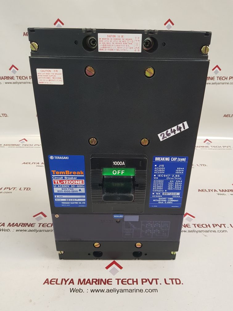 Terasaki tl-1200ne circuit breaker