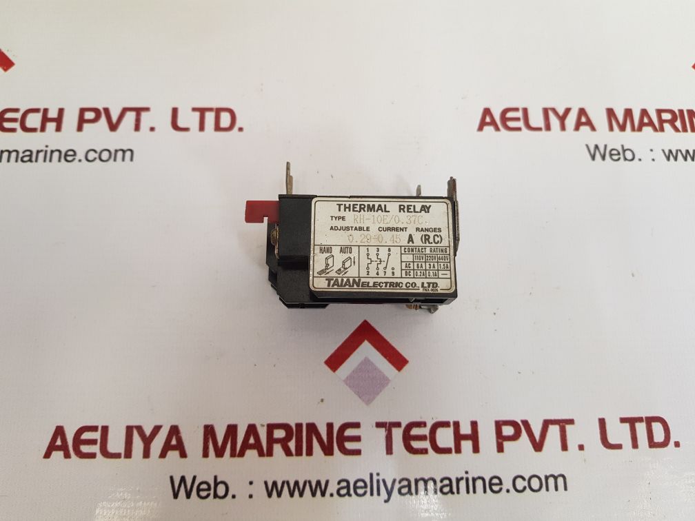 Taian electric rh-10e/0.37c thermal overload relay
