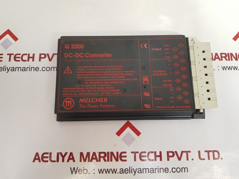 Melcher q 2000 dc-dc converter used
