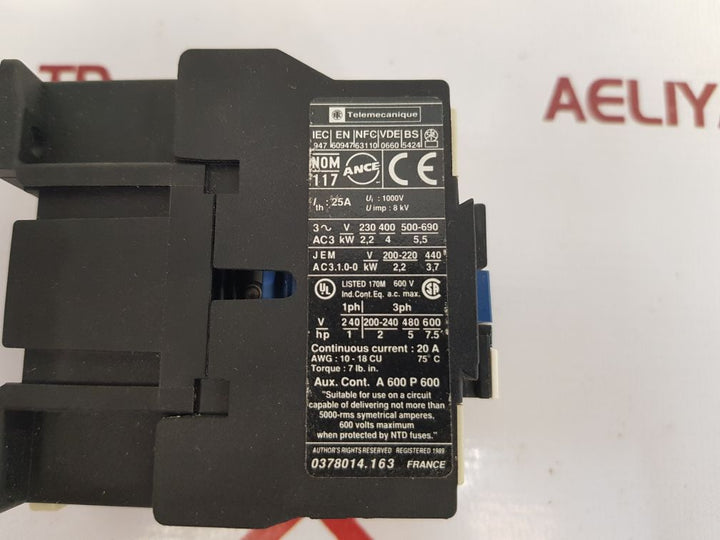 Telemecanique lc1 d09 10 contactor relay lc1 d0910fe7
