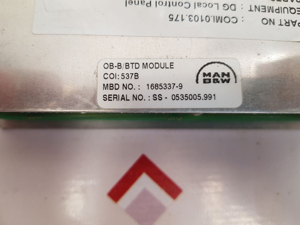 Man b&w ob-b/btd module 1685337-9
