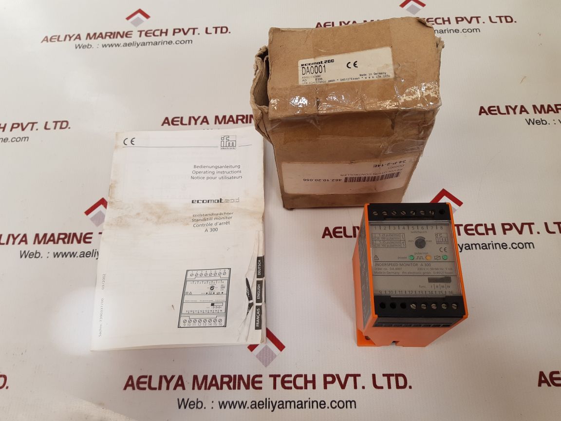 Ifm electronic a300 speed monitor da0001 