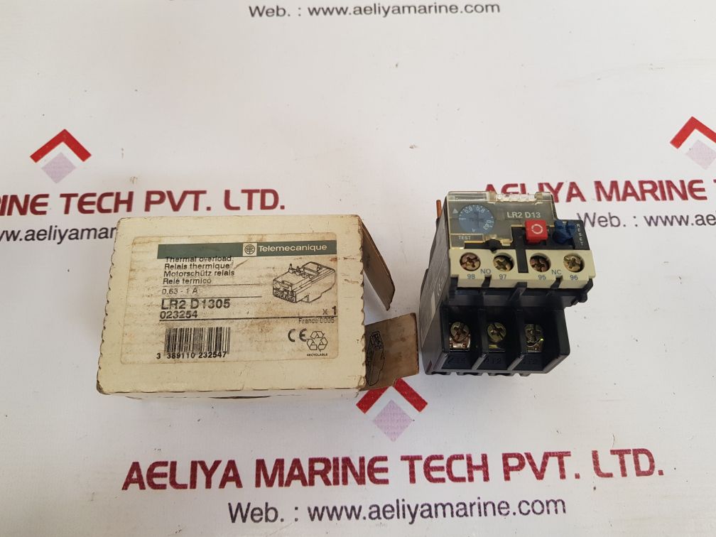 Telemecanique lr2d1305 thermal overload relay
