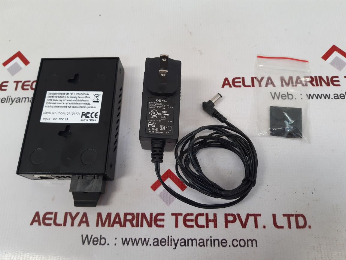 Enhanced 10/100 to 100base-fx multi- mode converter with Oem ads0128-w120100
