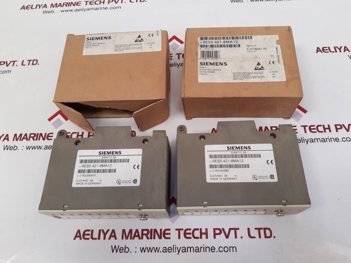 Siemens 6es5 421-8ma12 simatic s5 digital input module e-stand:05
