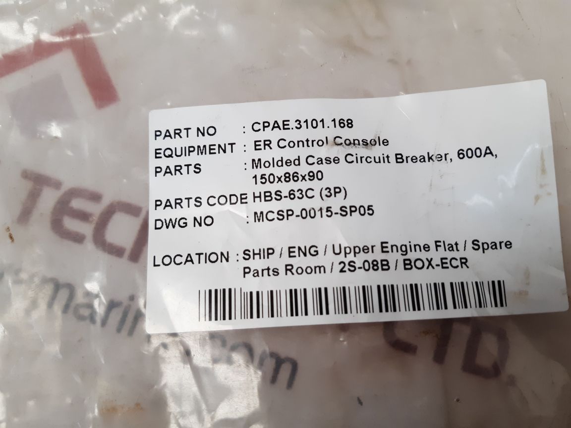 Hyundai hbs-63c 3p molded case circuit breaker 60a
