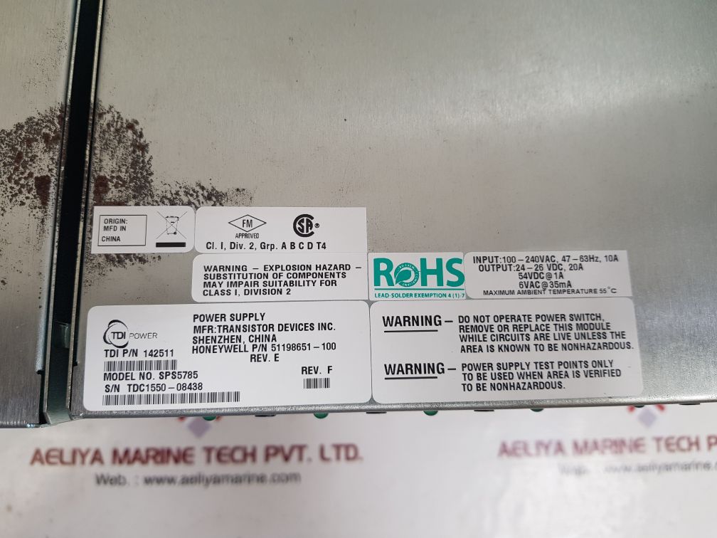 Honeywell 51404170-175 power system  51198651-100