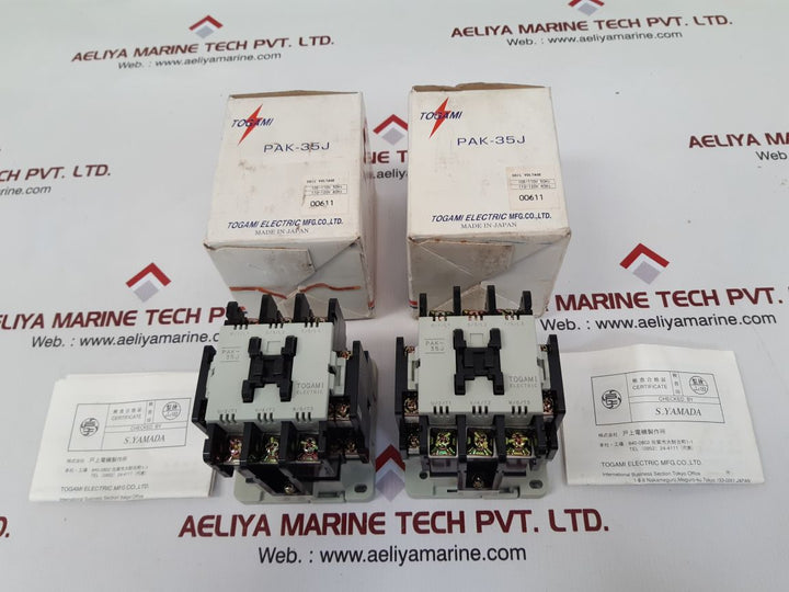 Togami electric pak-35j magnetic contactor
