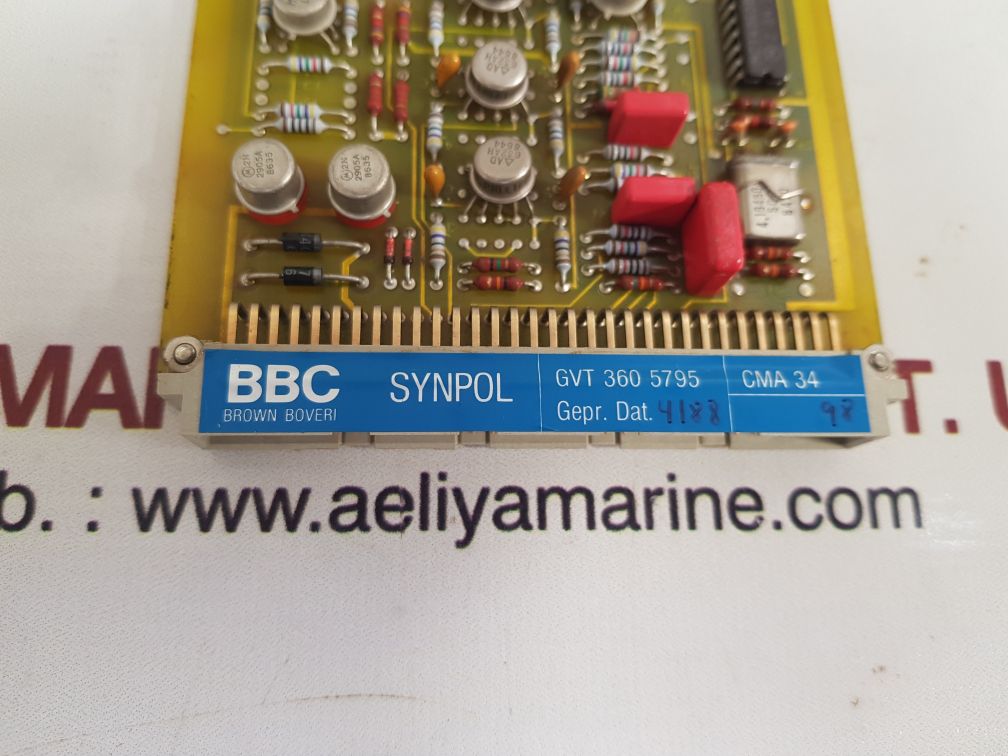 Bbc synpol cma 34 pcb card gvt 360 5795