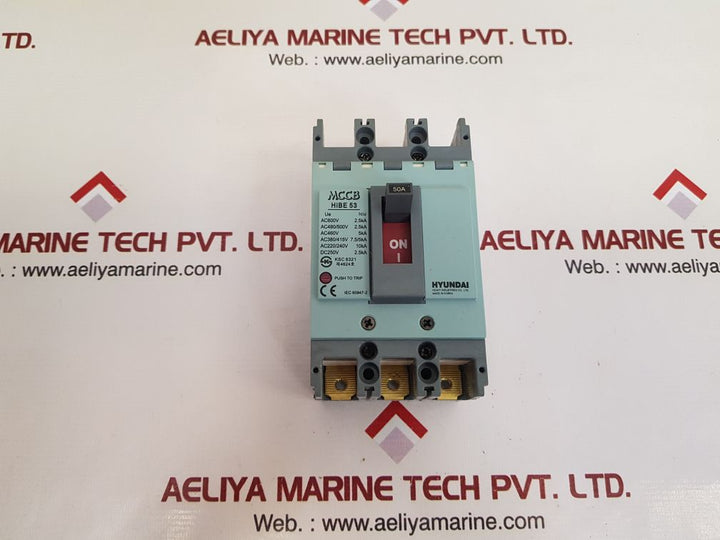 Hyundai hibe 53 molded case circuit breaker 50a
