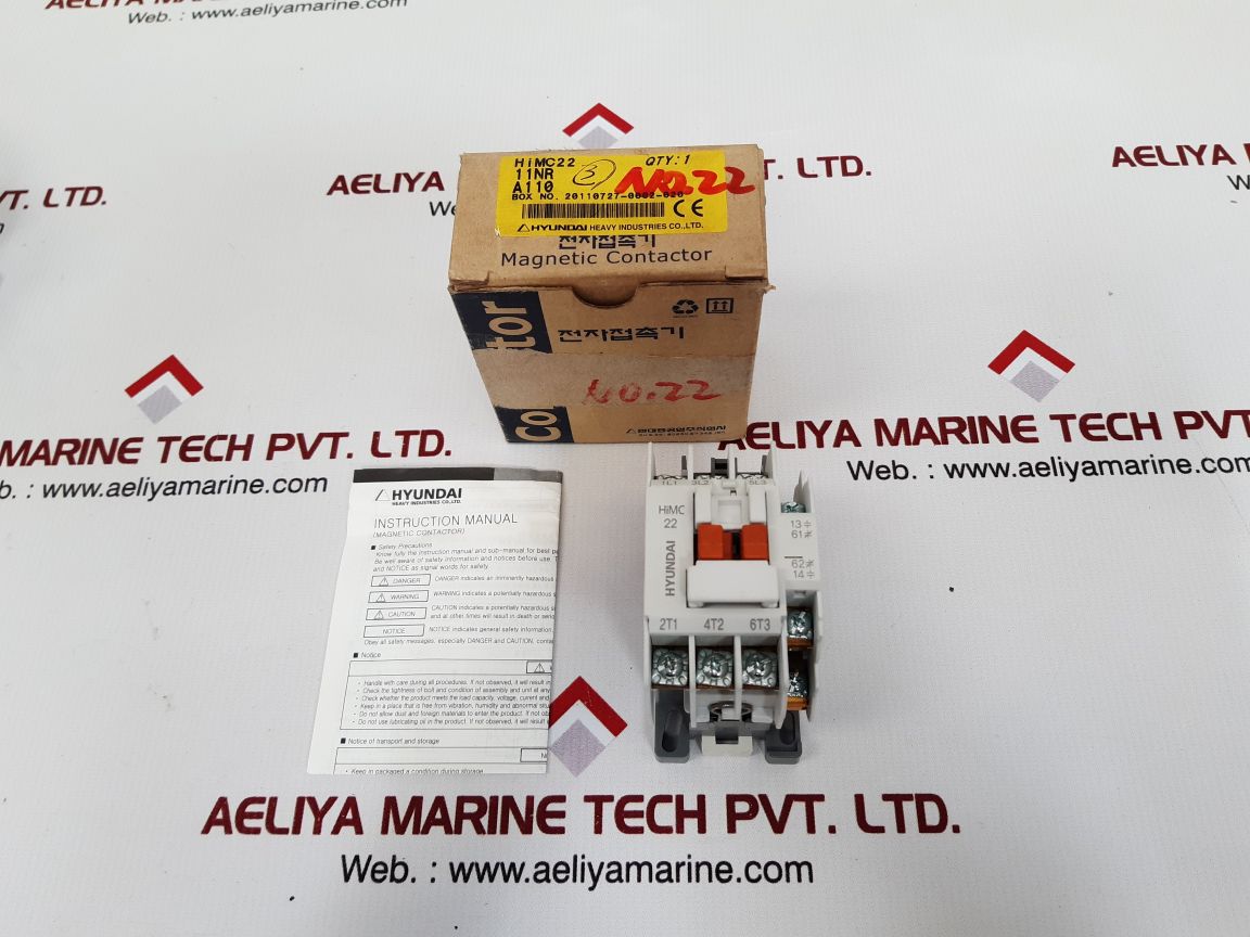 Hyundai himc 22 magnetic contactor 100v 50hz 100..110v 60hz
