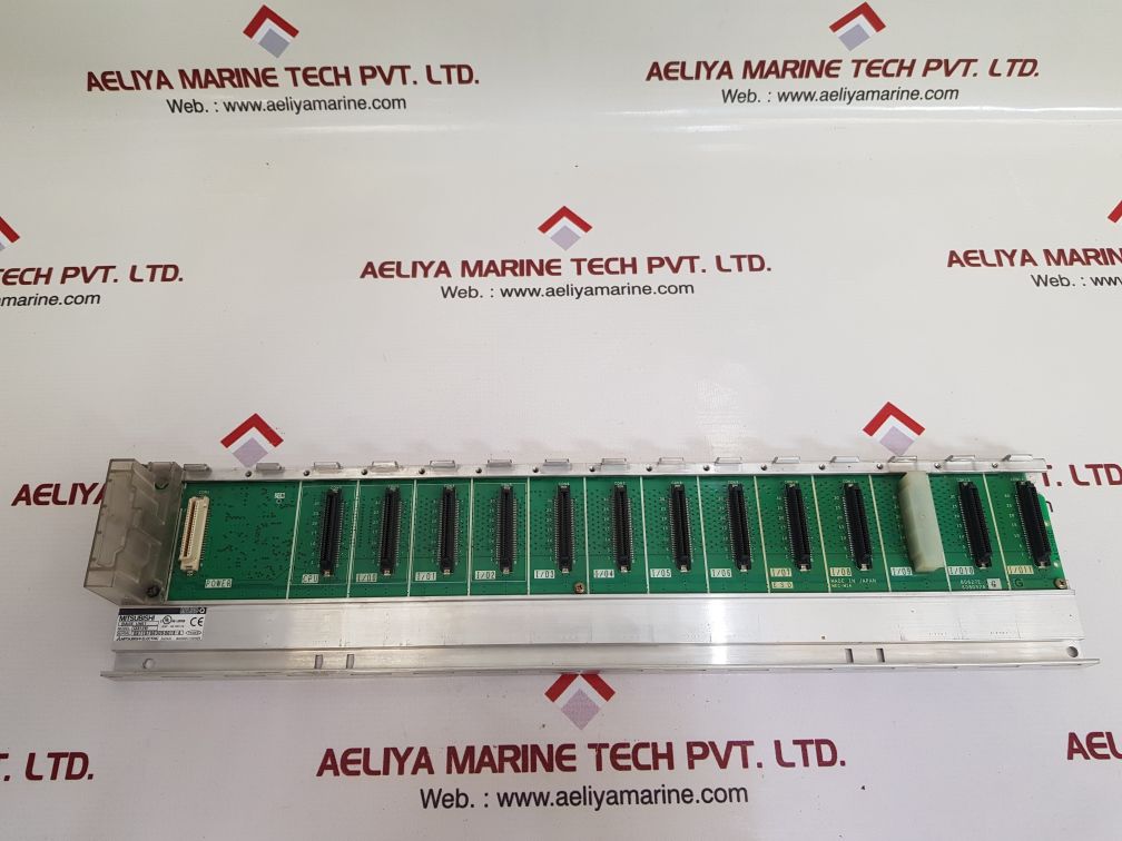 Mitsubishi melsec-q q312b base unit bd627e 608g52a g
