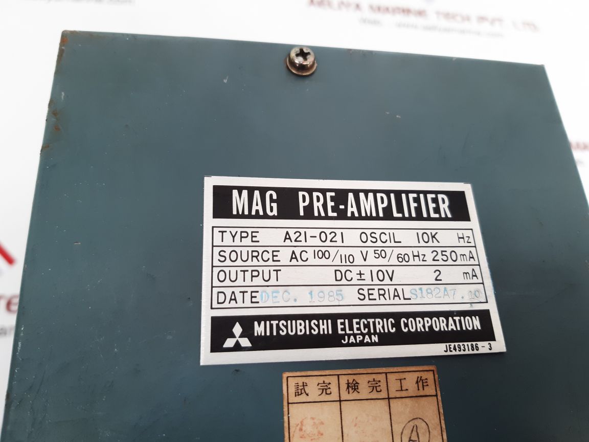 Mitsubishi electric a21-021 output dc pre-amplifier
