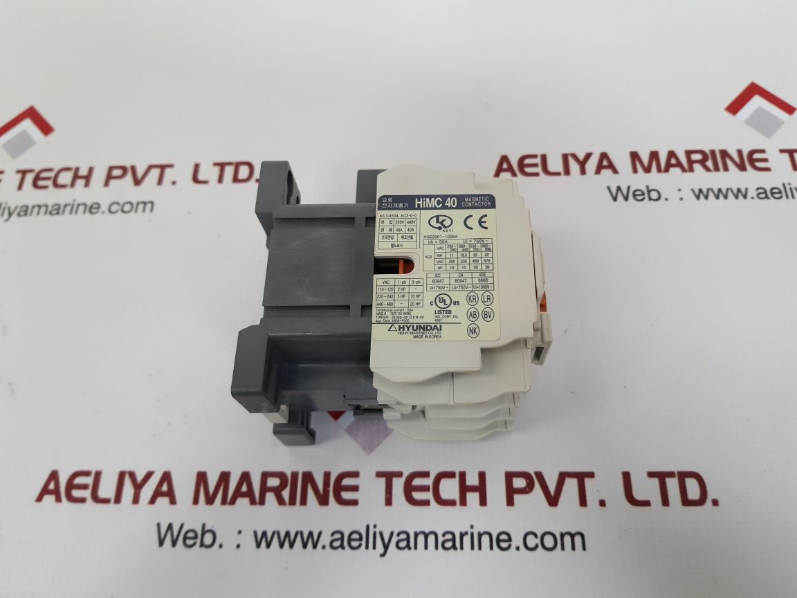 Hyundai himc 40 magnetic contactor

