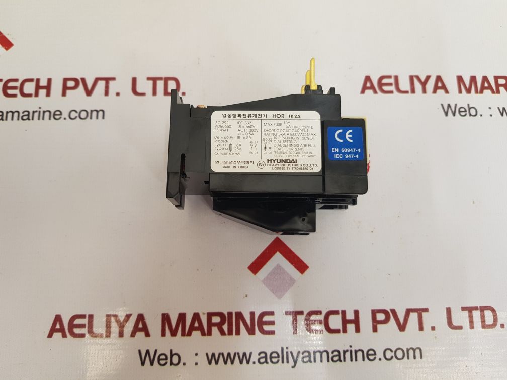 Hyundai hor 1k 2.2 thermal overload relay hor 1k 3e
