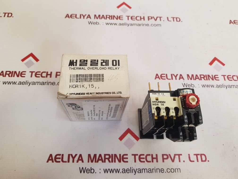 Hyundai hor 1k 15 thermal overload relay new
