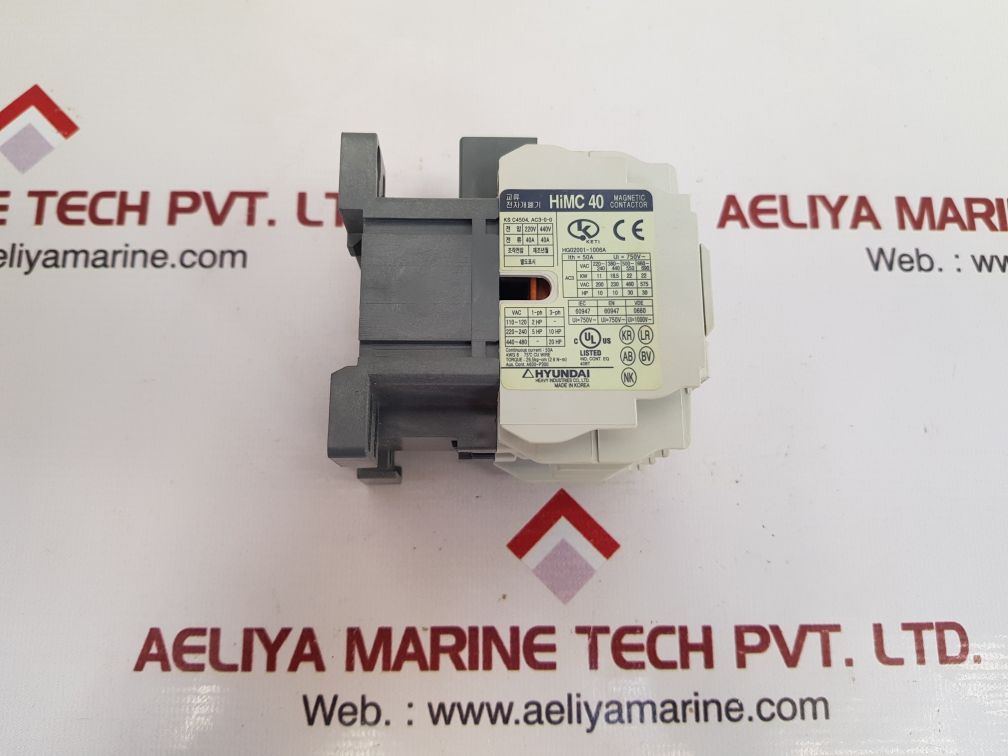Hyundai himc 40 magnetic contactor 100...110v 60hz
