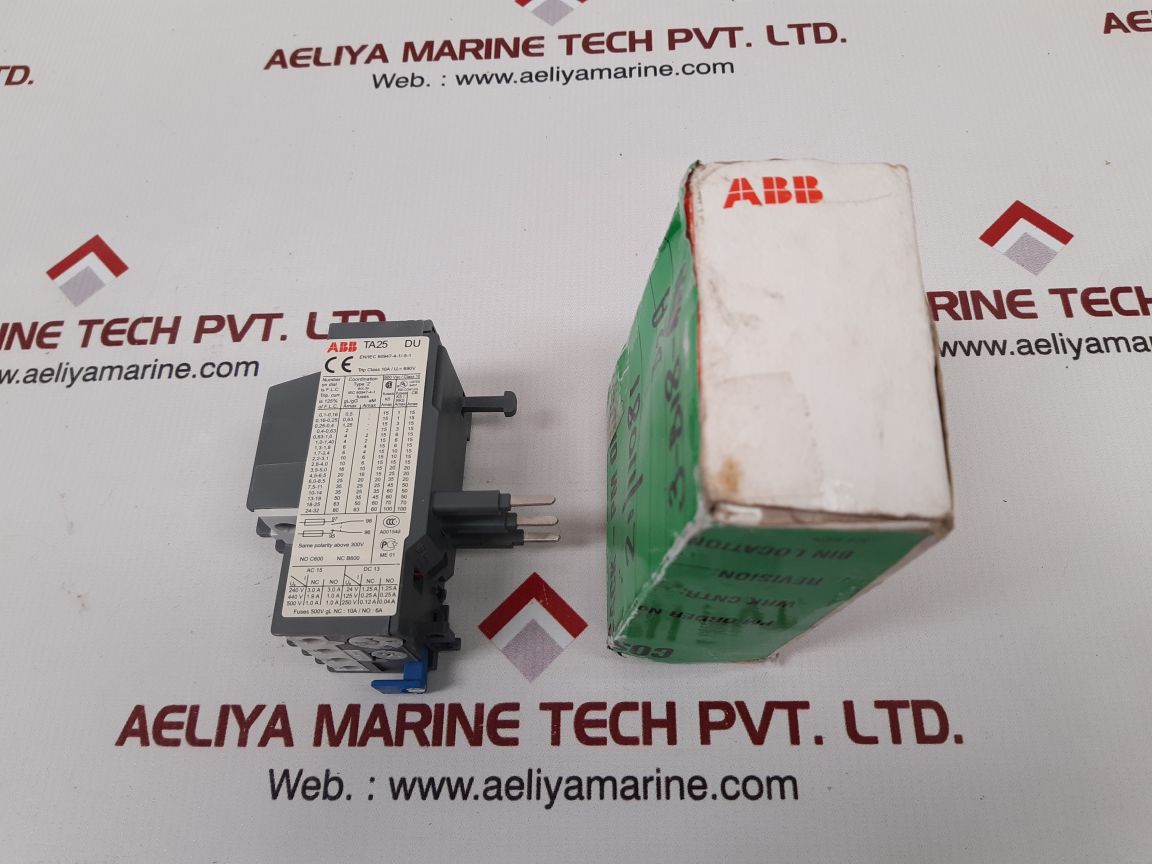 Abb ta25 du thermal overload relay
