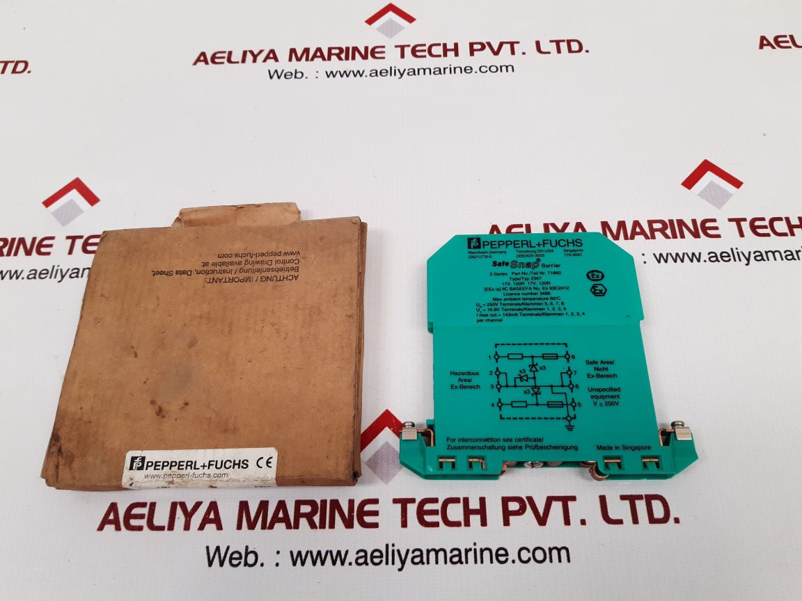 Pepperl+fuchs z-series z967 safe snap barrier 71860 New 
